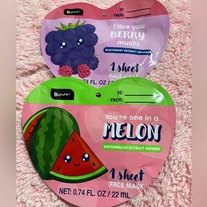 Pink Face Mask Set - Berry & Melon